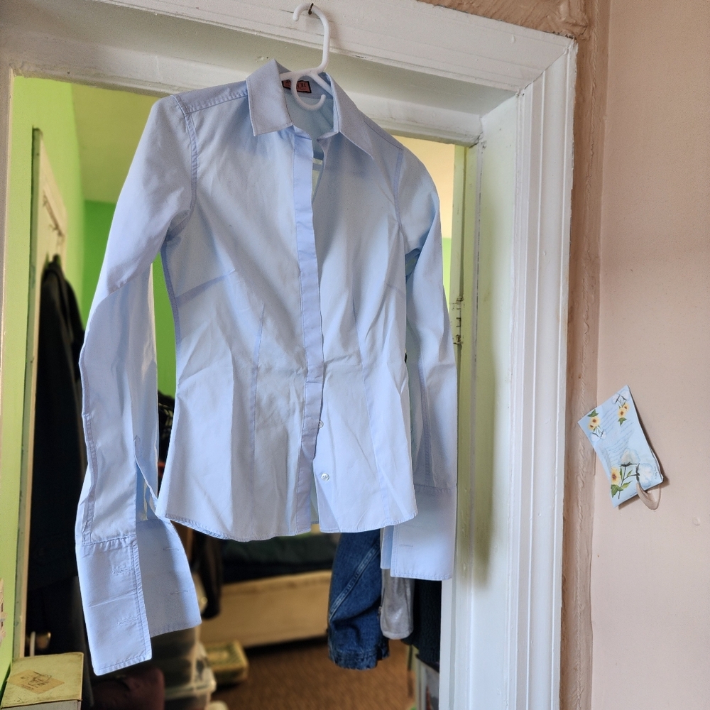 Thomas Pink Light Blue Button Down Shirt